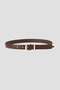 YLEVE / LEATHER WESTERN BELT イレーヴ/YLEVE ブラウン