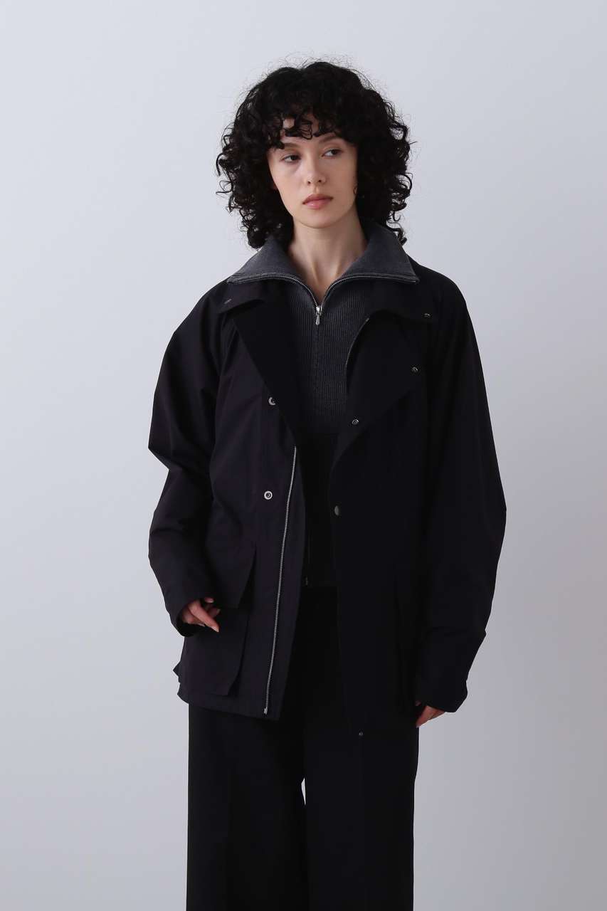 イレーヴ/YLEVEのYLEVE / 100/2 CHAMBRAY WEATHER COAT(ブラック/1686110010)