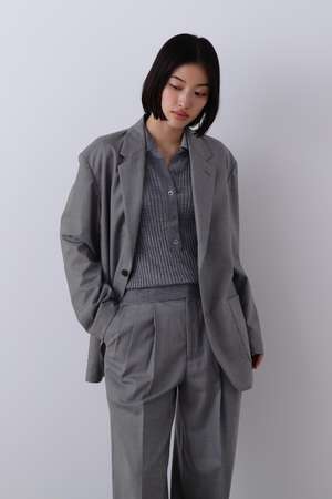 イレーヴ/YLEVEのYLEVE / SUPER120S CHAMBRAY WOOL JACKET(110800/110801)