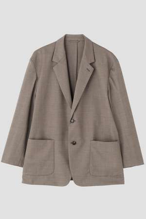 イレーヴ/YLEVEのYLEVE / SUPER120'S CHAMBRAY WOOL JACKET(110800/110801)