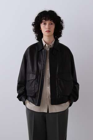 イレーヴ/YLEVEのYLEVE / SHEEP LEATHER ZIP BLOUSON(110800/110802)