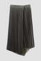 YLEVE / VINTAGE PIGMENTDYE WOOL PLEATED SKIRT イレーヴ/YLEVE