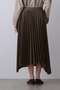 YLEVE / VINTAGE PIGMENTDYE WOOL PLEATED SKIRT イレーヴ/YLEVE