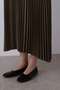 YLEVE / VINTAGE PIGMENTDYE WOOL PLEATED SKIRT イレーヴ/YLEVE