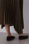 YLEVE / VINTAGE PIGMENTDYE WOOL PLEATED SKIRT イレーヴ/YLEVE