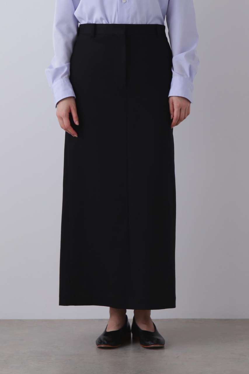 新品タグ付き　YLÈVE イレーヴ チノアコーディオンプリーツスカート　ロング YLEVE(イレーヴ)｜YLEVE / FINX COTTON CHINO SKIRT/ブラック の通販