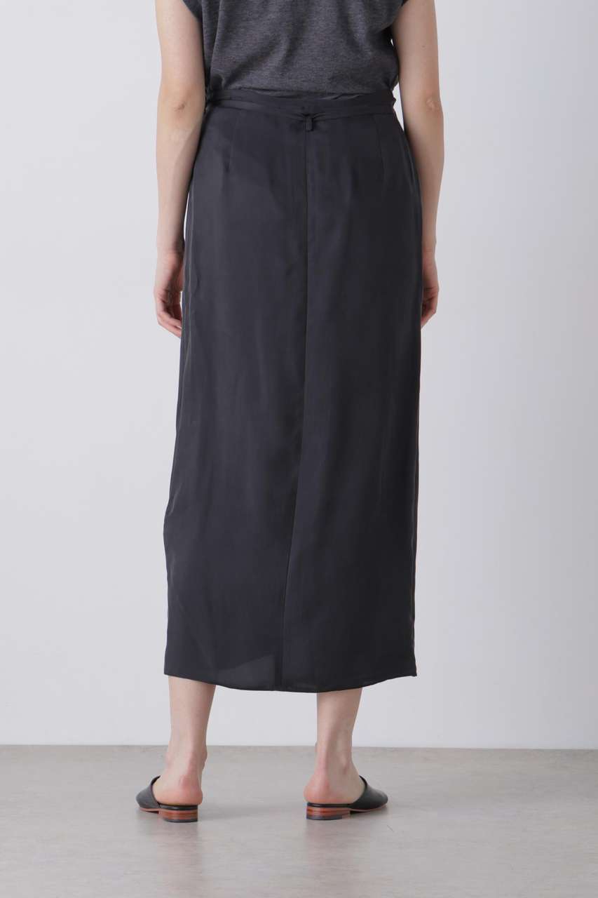 YLEVE(イレーヴ)｜YLEVE / SMOKY CUPRA SKIRT/ブラック の通販