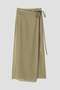 YLEVE / SMOKY CUPRA SKIRT イレーヴ/YLEVE ベージュ