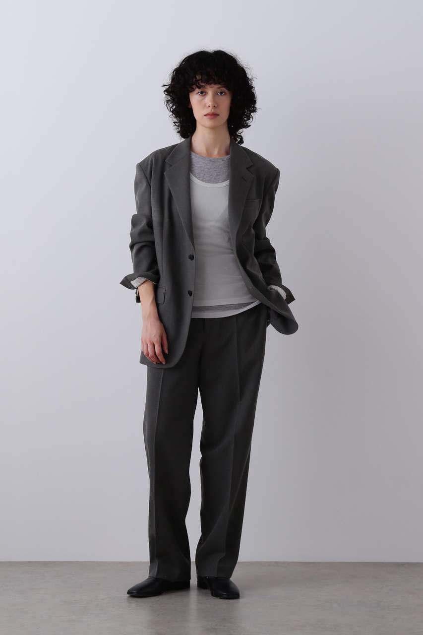 イレーヴ/YLEVEのYLEVE / VINTAGE PIGMENTDYE WOOL TROUSERS(グレー/1686140007)