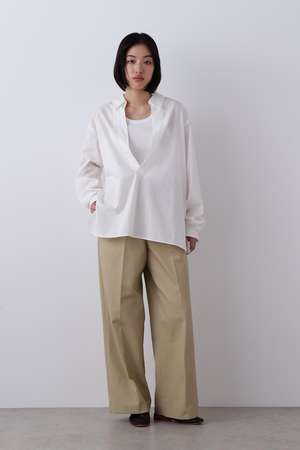 イレーヴ/YLEVEのYLEVE / FINX COTTON CHINO TROUSERS(110600/110601)