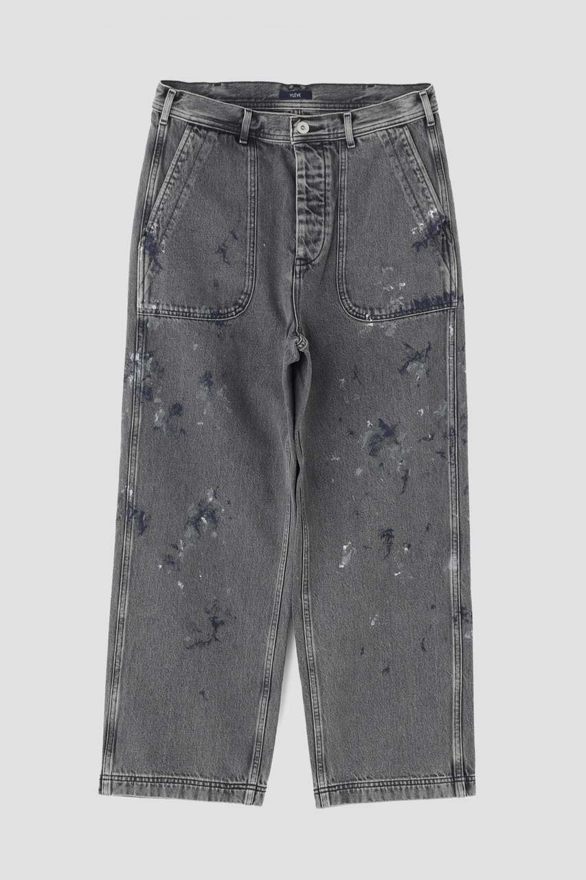 イレーヴ/YLEVEのYLEVE / HAND PAINT DENIM M45 PANTS(ブラック/1686140027)
