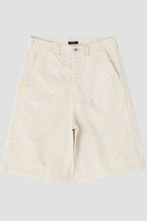 イレーヴ/YLEVEのYLEVE / HAND PAINT DENIM SHORTS(110600/110604)