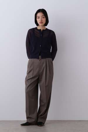 イレーヴ/YLEVEのYLEVE / SUPER120S CHAMBRAY WOOL 3TACK TROUSERS(110600/110601)
