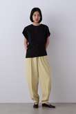 YLEVE / 100/2 GV TWILL DOUBLE WEAVE CURVED TROUSERS
