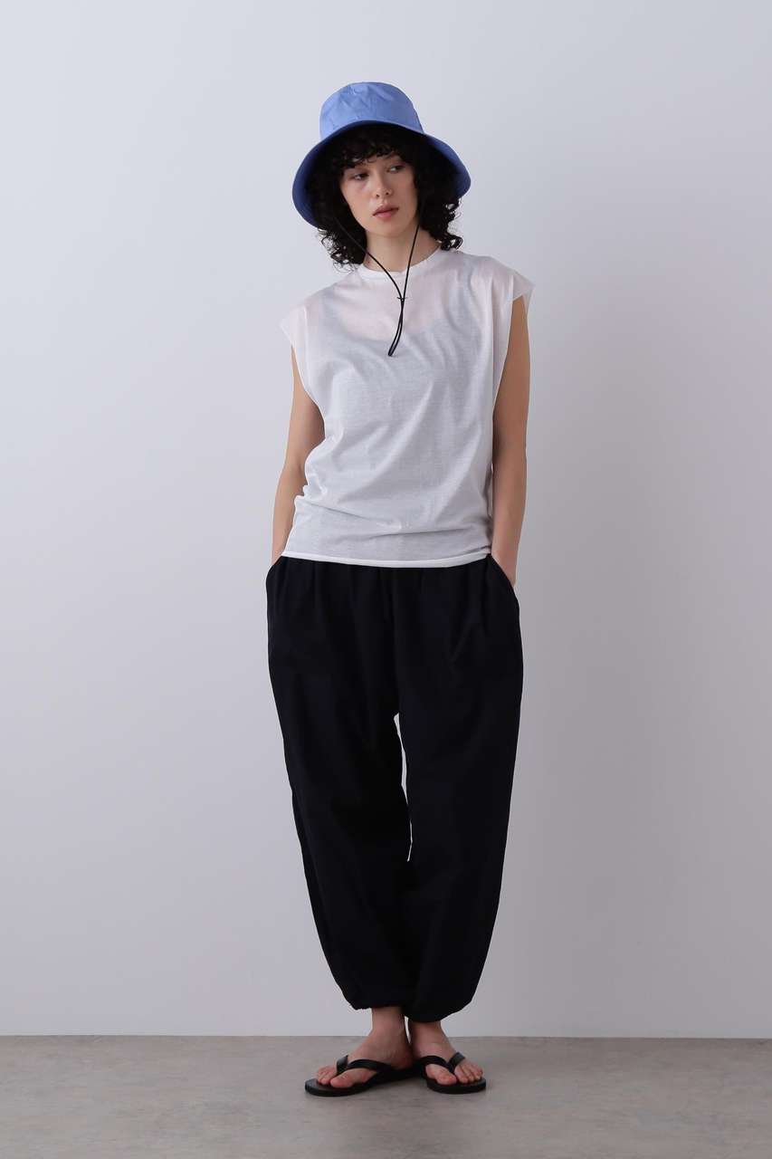 YLEVE YLEVE / COTTON CUPRA TROUSERS (ネイビー, 1) イレーヴ ELLE SHOP