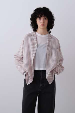 イレーヴ/YLEVEのYLEVE / ACETATE CUPRA STRIPE PAJAMA SHIRT(110400/110403)