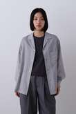 YLEVE / ACETATE CUPRA STRIPE PAJAMA SHIRT