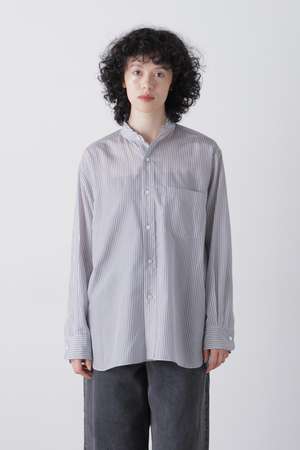 イレーヴ/YLEVEのYLEVE / ACETATE CUPRA STRIPE SHIRT(110400/110403)