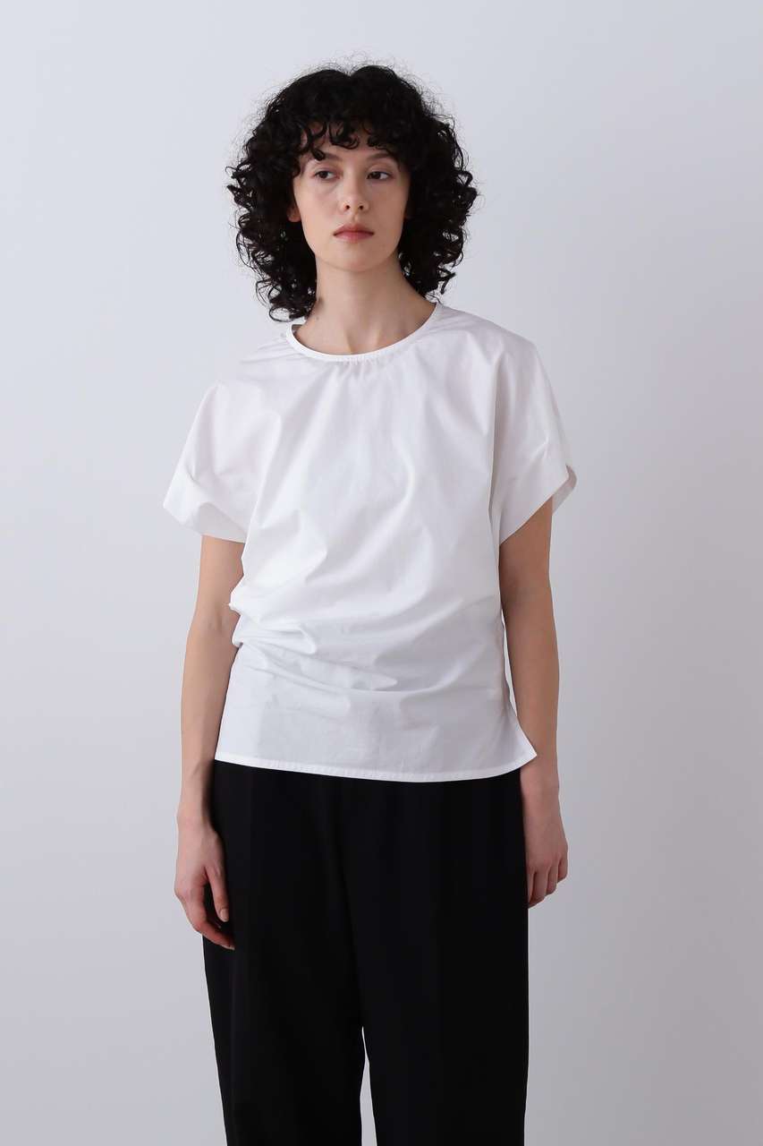 イレーヴ/YLEVEのYLEVE / FINX COTTON WEATHER ASYMMETRY PULLOVER SHIRT(ホワイト/1686150053)