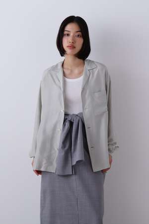 イレーヴ/YLEVEのYLEVE / SILK HABUTAE PAJAMA SHIRT(110400/110403)