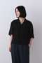 YLEVE / COTTON RAMIE VOILE HAND STITCH SHIRT イレーヴ/YLEVE ブラック