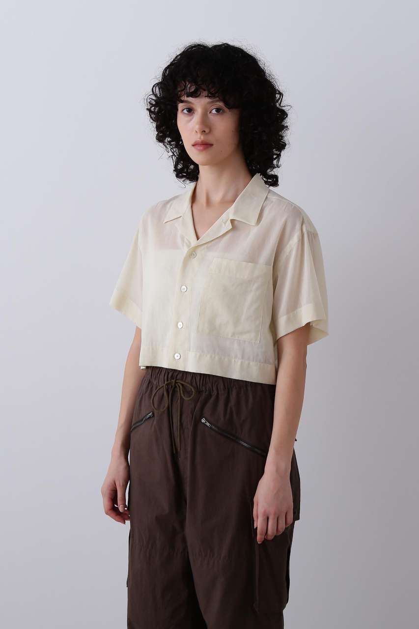 イレーヴ/YLEVEのYLEVE / COTTON VOILE LAWN SHORT SLEEVE SHIRT(イエロー/1686150082)