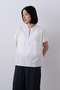 YLEVE / COTTON CUPRA HALF ZIP SHIRT イレーヴ/YLEVE ホワイト
