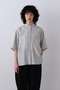 YLEVE / SILK HABUTAE SHORT SLEEVE SHIRT イレーヴ/YLEVE ブルー