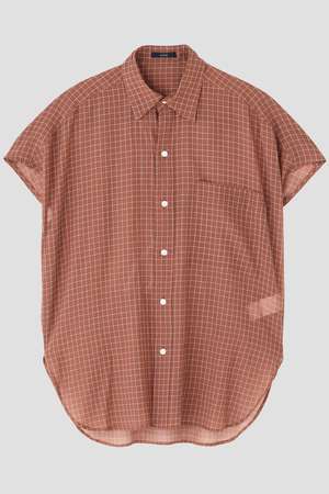 イレーヴ/YLEVEのYLEVE / COTTON SILK CHECK SHIRT(110400/110402)