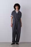 YLEVE / SUPER120'S CHAMBRAY WOOL ALL IN ONE