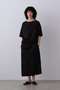 YLEVE / FINX COTTON WEATHER ASYMMETRY ONE PIECE イレーヴ/YLEVE ブラック