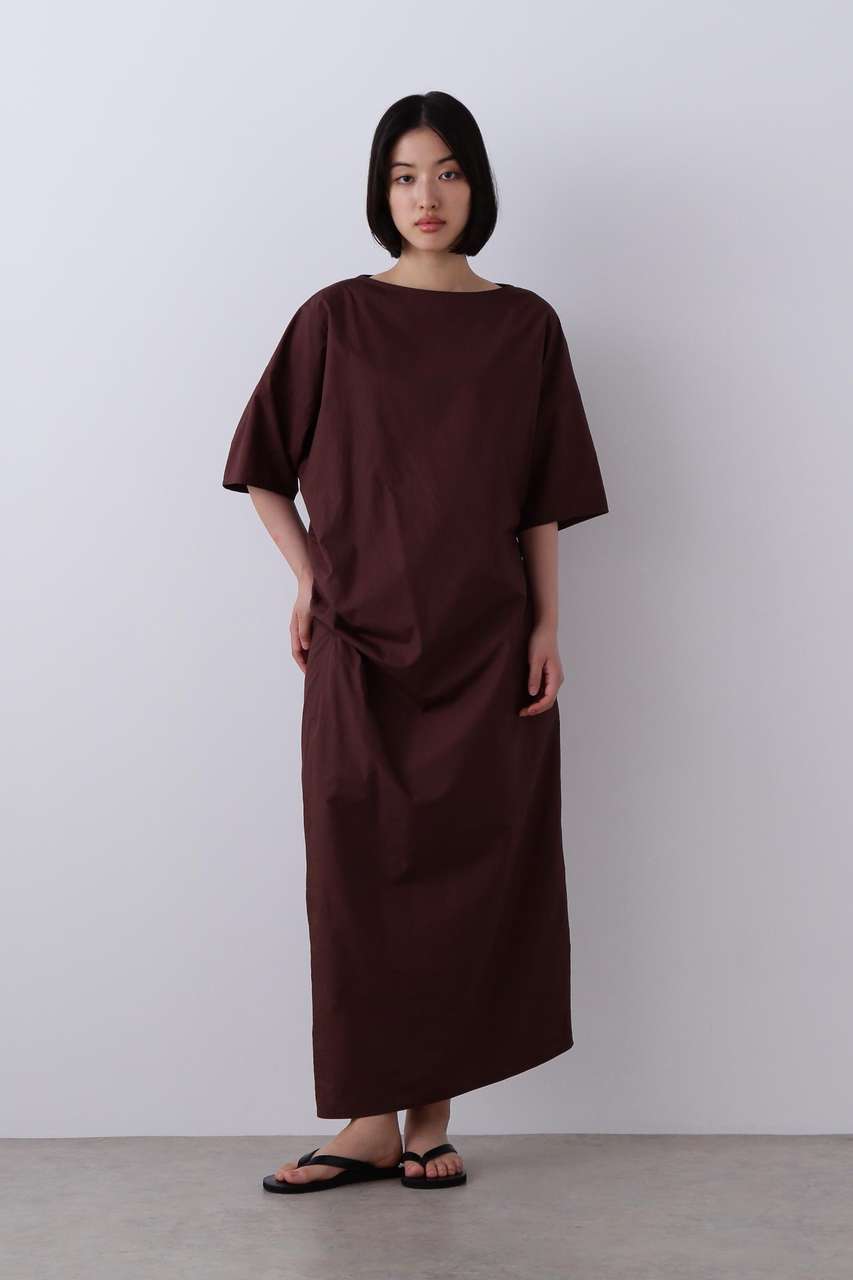 イレーヴ/YLEVEのYLEVE / FINX COTTON WEATHER ASYMMETRY ONE PIECE(ワイン/1686155055)