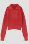 YLEVE / FADED STONEWASH KNIT ZIP PULLOVER イレーヴ/YLEVE