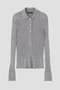 YLEVE / WOOL SILK CASHMERE RIB KNIT POLO イレーヴ/YLEVE