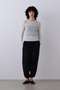 YLEVE / SHEER RIB KNIT LONG SLEEVE PULLOVER イレーヴ/YLEVE