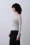 YLEVE / SHEER RIB KNIT LONG SLEEVE PULLOVER イレーヴ/YLEVE
