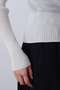 YLEVE / SHEER RIB KNIT LONG SLEEVE PULLOVER イレーヴ/YLEVE