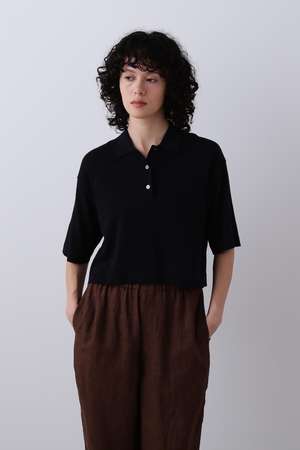 イレーヴ/YLEVEのYLEVE / COTTON LINEN KNIT POLO(110300/110301)