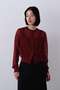YLEVE / SHEER RIB KNIT CARDIGAN イレーヴ/YLEVE レッド