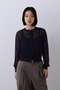 YLEVE / SHEER RIB KNIT CARDIGAN イレーヴ/YLEVE ネイビー