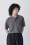 YLEVE / ICE COTTON OPEN COLLAR KNIT イレーヴ/YLEVE グレー