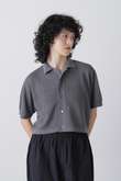 YLEVE / ICE COTTON OPEN COLLAR KNIT