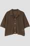 YLEVE / ICE COTTON OPEN COLLAR KNIT イレーヴ/YLEVE