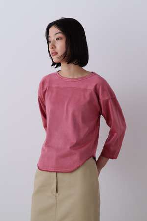 イレーヴ/YLEVEのYLEVE / COTTON RAYON PIGMENT DYE FOOTBALL PULLOVER(110100/110103)