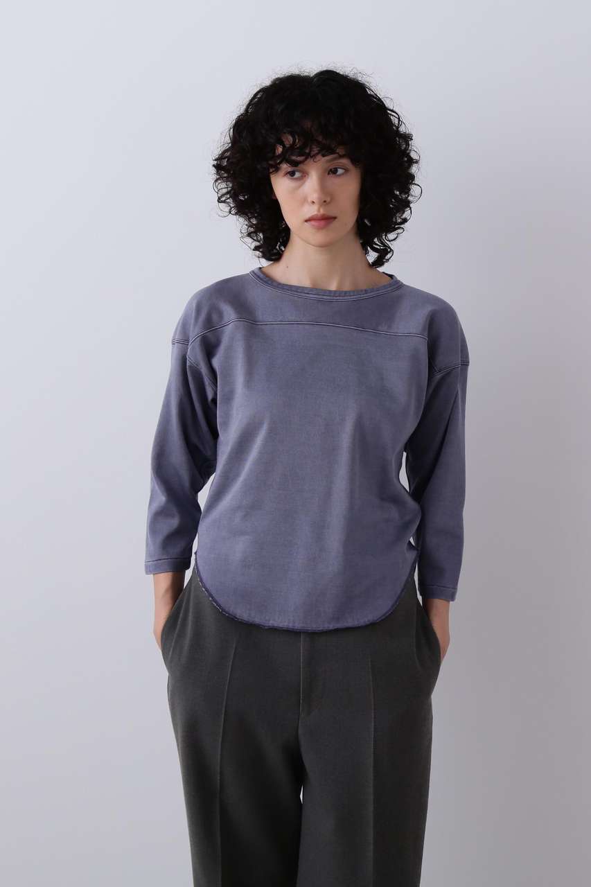 イレーヴ/YLEVEのYLEVE / COTTON RAYON PIGMENT DYE FOOTBALL PULLOVER(ネイビー/1686166040)