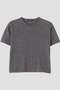 YLEVE / TETRON COTTON SLUB YARN JERSEY T-SHIRT イレーヴ/YLEVE グレー