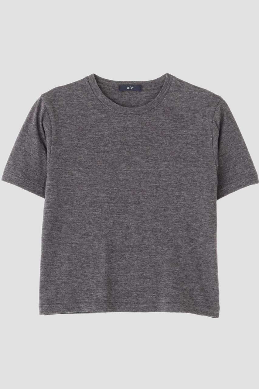イレーヴ/YLEVEのYLEVE / TETRON COTTON SLUB YARN JERSEY T-SHIRT(グレー/1686166070)