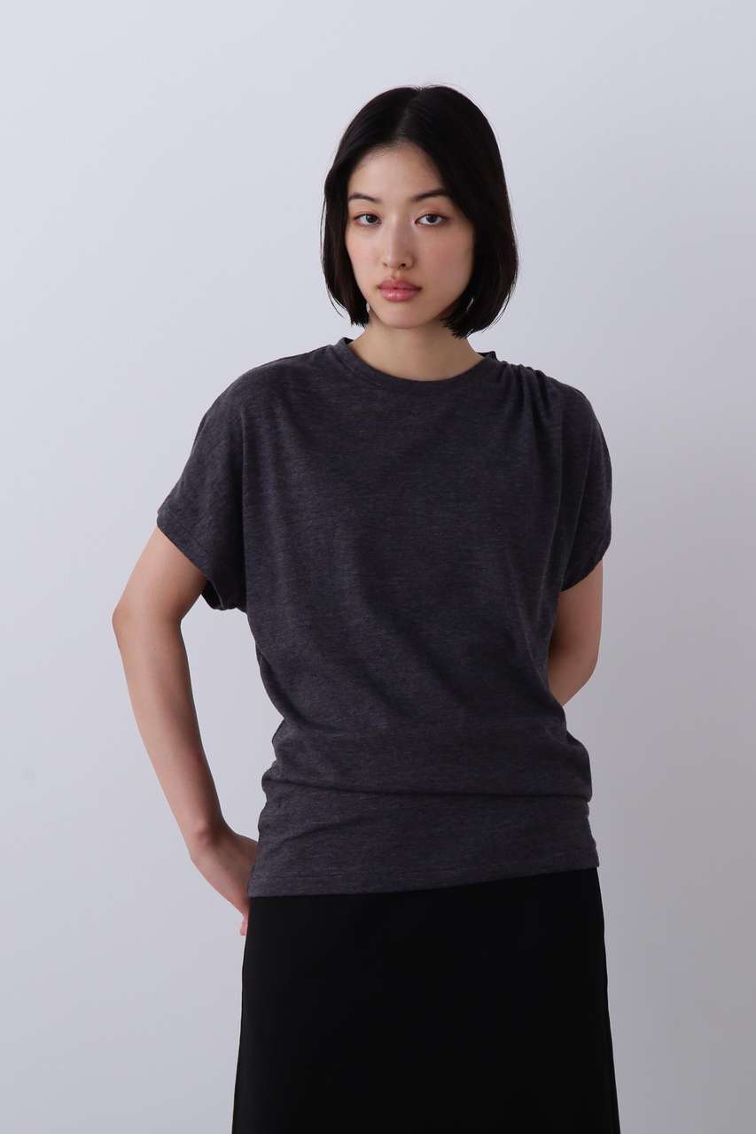 イレーヴ/YLEVEのYLEVE / TETRON COTTON SLUB YARN JERSEY SLEEVELESS PULLOVER(グレー/1686166071)
