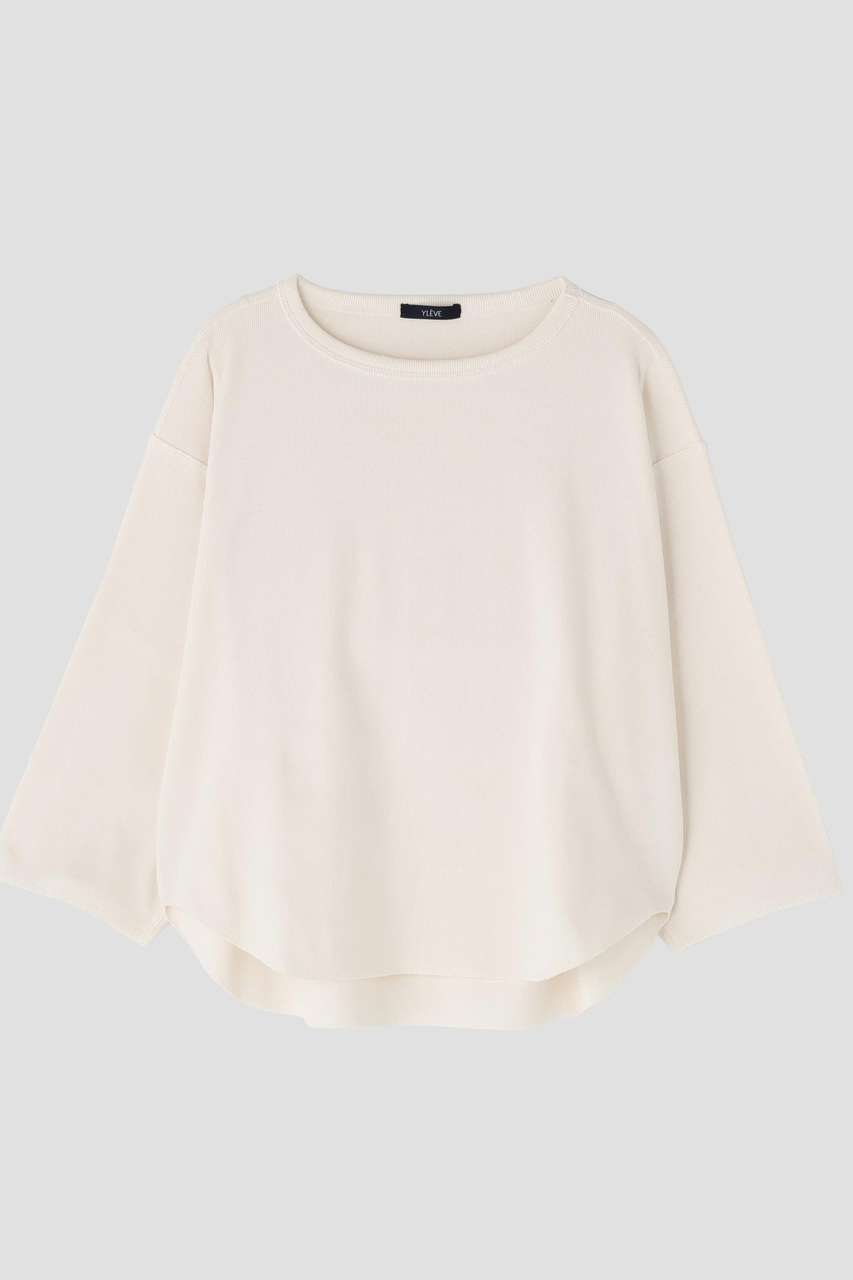イレーヴ/YLEVEのYLEVE / COTTON RIB PULLOVER(ホワイト/1686166532)