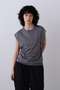 YLEVE / COTTON SHEER JERSEY SLEEVELESS イレーヴ/YLEVE グレー